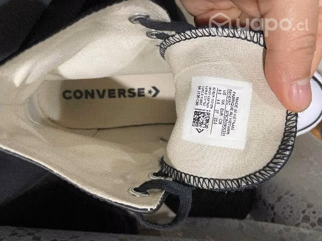 Converse plataforma cuero - Imagen 2