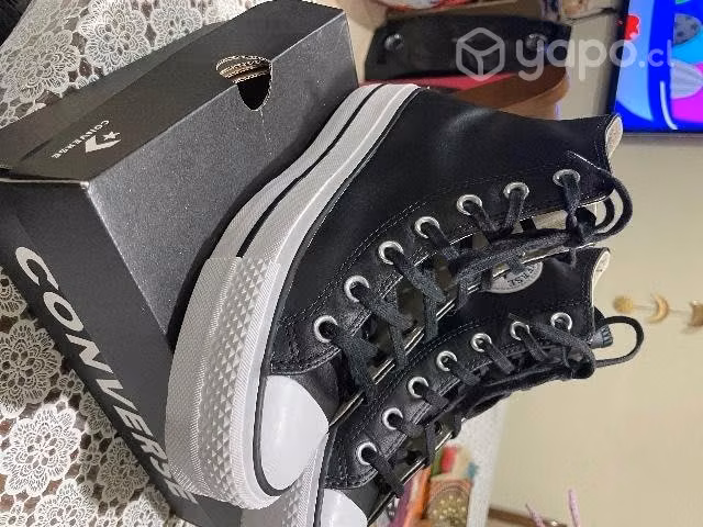 Converse plataforma cuero - Imagen 5