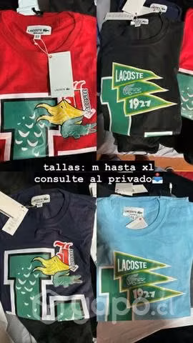 Poleras lacoste