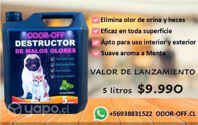 Destructor de malos olores Odor-Off