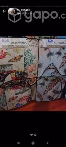Alfombra lisa y peludita