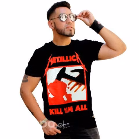 Polera Metallica Kill Em All // Lucy Rock