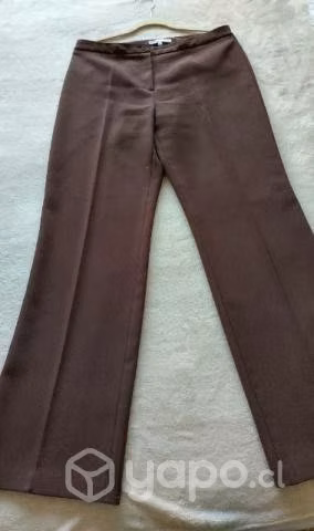 Pantalón Palazo tiro alto talla 48 tela invierno