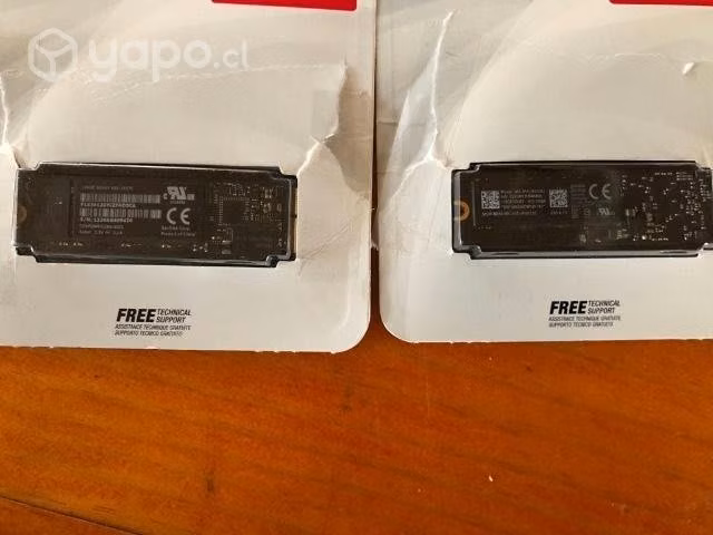 2 SSD 128 Gb, usadas en Mac.