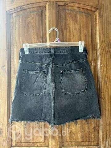Falda de Jeans Negra - Imagen 2