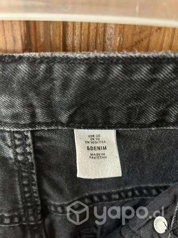 Falda de Jeans Negra - Imagen 3