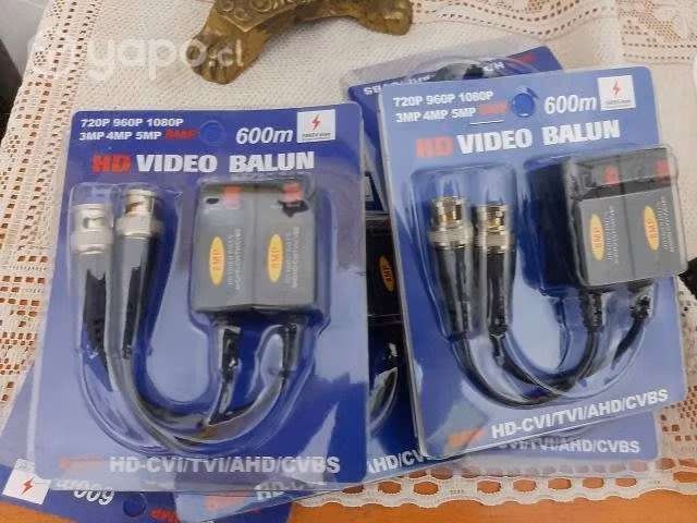 Par video balun pasivo 8mp