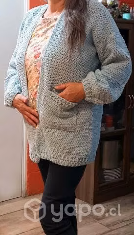 Cardigán Celeste