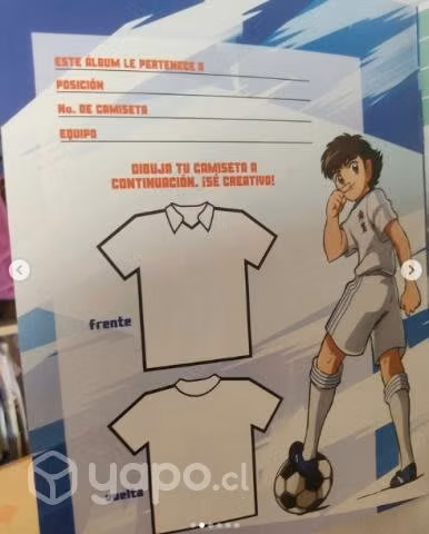 Album + 50 sobres con láminas Capitán Tsubasa