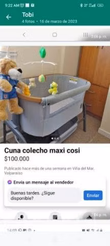 Cuna colecho y parrilla nuevas