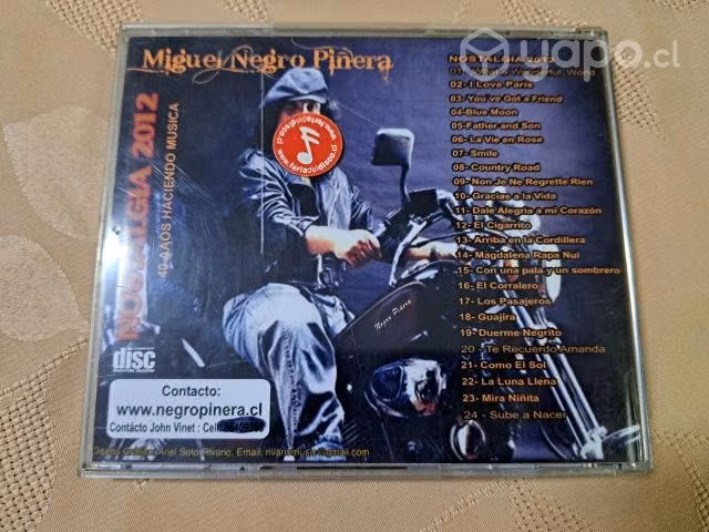 Mc188: cd miguel negro piñera 40 años