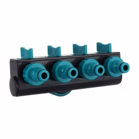 Conector Adaptador Riego Jardín Divisor Manguera 4