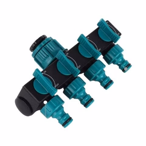 Conector Adaptador Riego Jardín Divisor Manguera 4