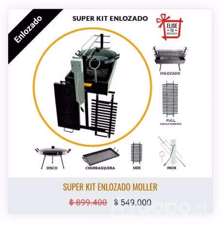 Parrilla kit moller