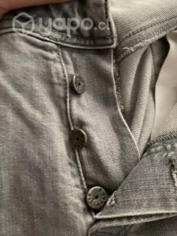 Jeans Diesel Gris Talla 36x32 - Imagen 4