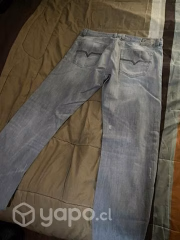 Jeans Diesel Gris Talla 36x32 - Imagen 2