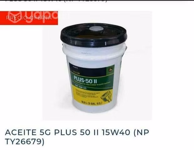 Se vende aceite 15w40 plus ii