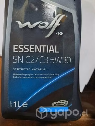Aceite 5w30 emvase 1lt marca Wolf sintetico