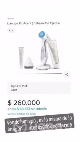 Lumispa con todos sus accesorios