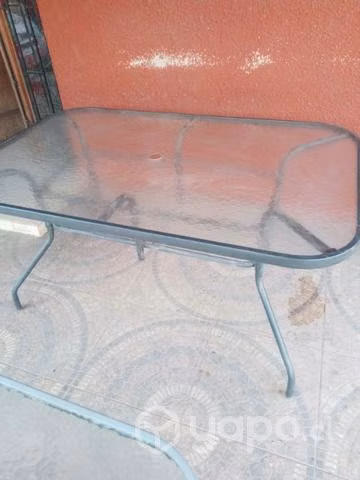 Mesa vidrio jardín 140x90 sin sillas - Imagen 4