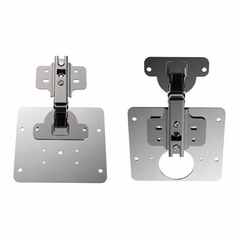 Set 2 Placas Reparación Bisagra Puerta Armario Mue