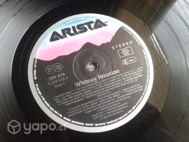 Vinilo Whitney Houston (1985)