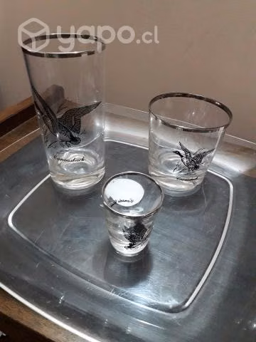 Set de vasos de cristal de USA