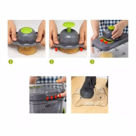 Picador Cortador Rayador De Verduras Frutas 22 en