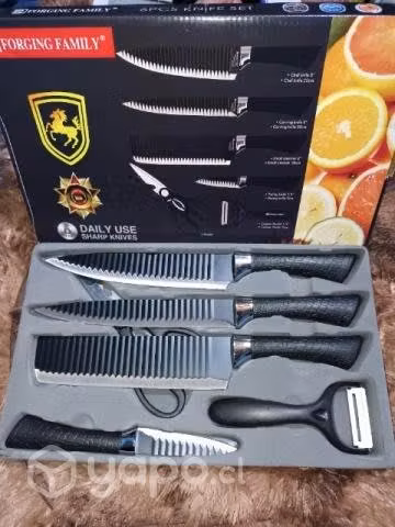 Set de cuchillos negros