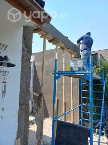 Viga y estuco remodelación