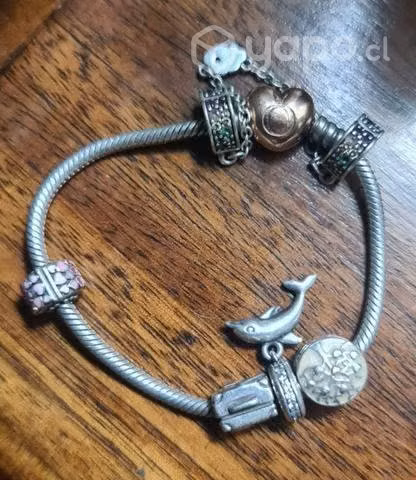 Pulsera charms cadena seguridad originales pandora