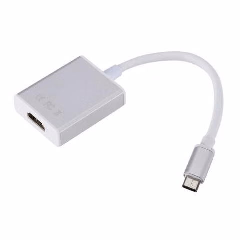 Cable Adaptador Tipo C a HDMI Full HD Aluminio Con