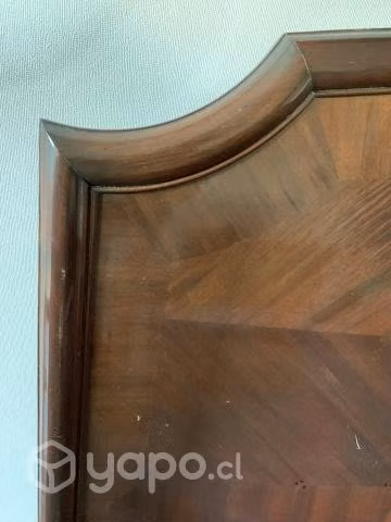 Respaldo 2 plazas con marquetería enchapada en mad