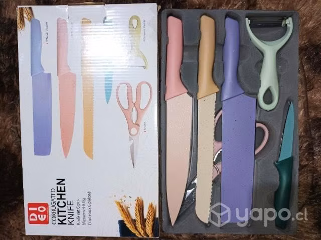 Set de cuchillos de colores