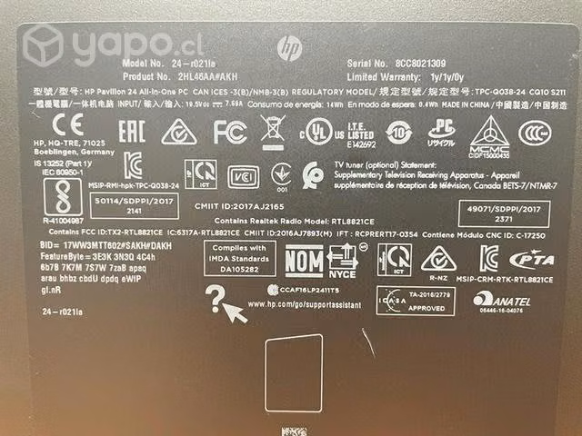 Pc Hp All in one 24