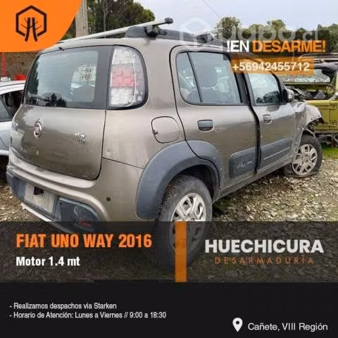 Condesador fiat uno way 2016