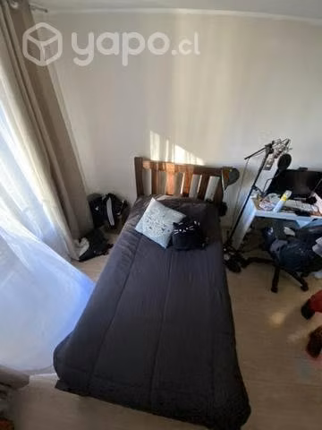Cama de plaza y media con colchón