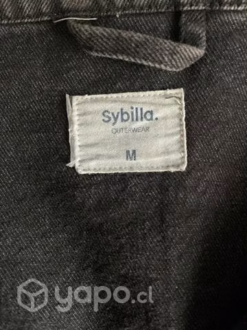 Chaqueta de mezclilla negra sybilla