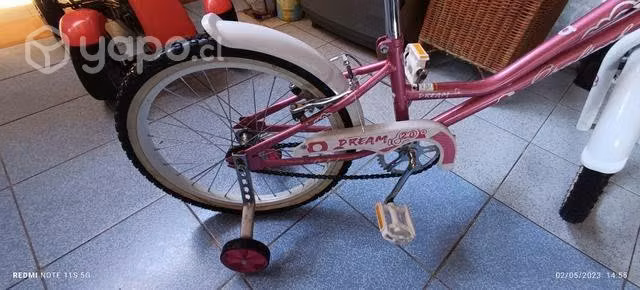 Bicicleta aro 20 niña