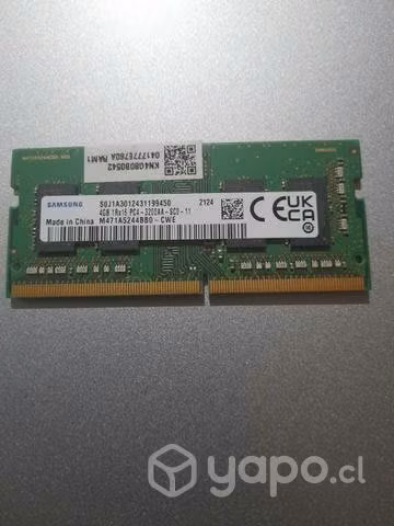 Memoria ram ddr4 4gb