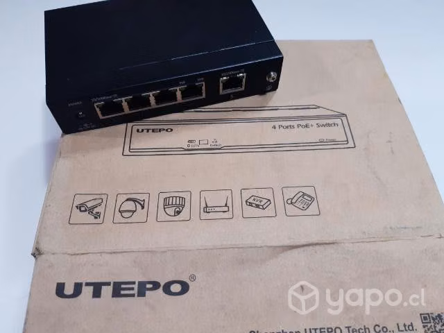 Switch utepo 4 puertos POE