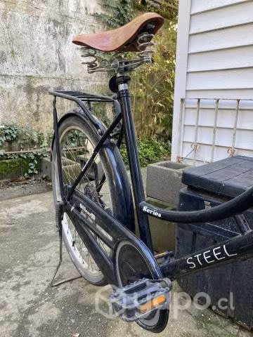 Bicicleta Retro Vintage asiento de cuero