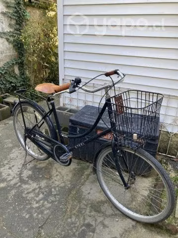 Bicicleta Retro Vintage asiento de cuero