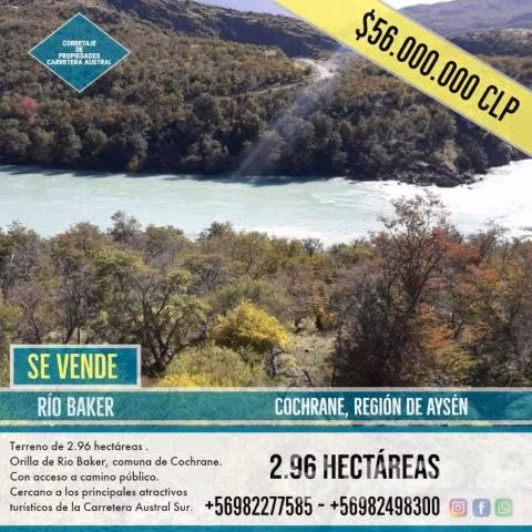 Predio a Orillas del Río Baker, Cochrane