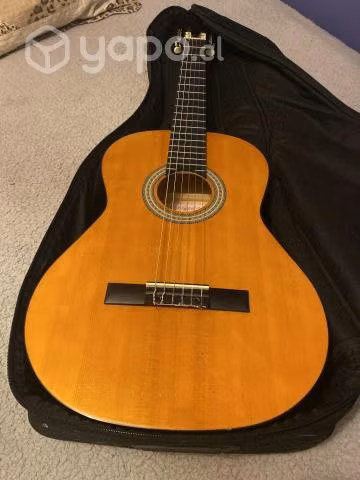 Guitarra acustica santana + funda (poco uso)