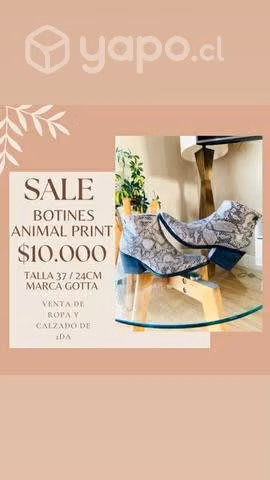 Botín animal print