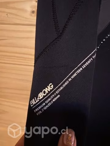 Traje de Agua Mujer Billabong Talla S 4/3 mm