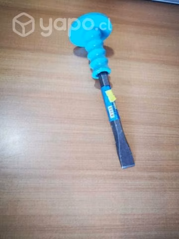 Cincel mango goma pvc plana 10"