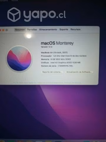 MacBook air 13 2017