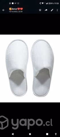 Pantuflas blancas al por mayor